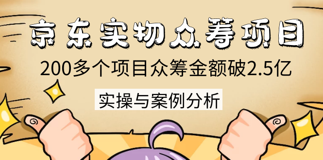 京东实物众筹项目：200多个项目众筹金额破2.5亿，实操与案例分析（4节课）-小伟资源网