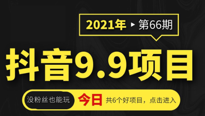 抖音9.9课程项目，没粉丝也能卖课，一天300+粉易变现-小伟资源网