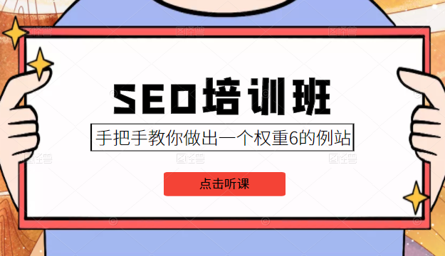 SEO培训班课程，手把手教你做出一个权重6的例站，价值8000元-小伟资源网