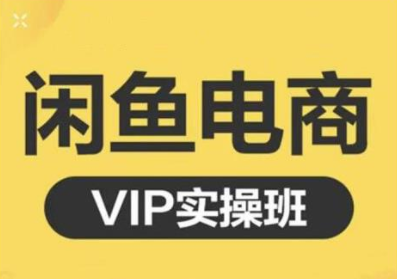 鱼客·闲鱼电商零基础入门到进阶VIP实战课程，帮助你掌握闲鱼电商所需的各项技能-小伟资源网