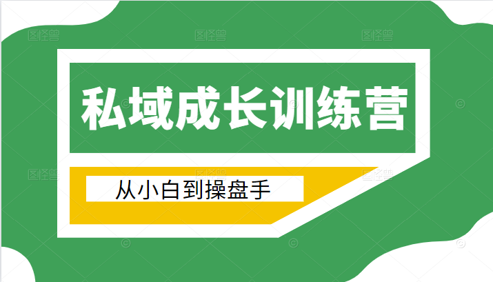 电商私域成长训练营，从小白到操盘手（价值999元）-小伟资源网