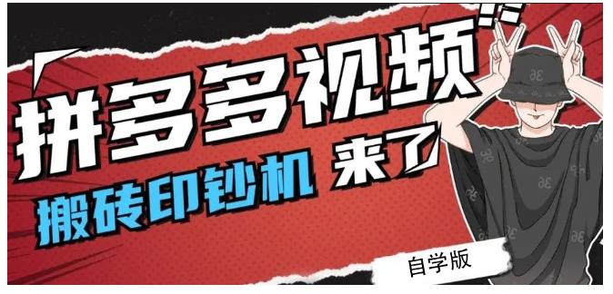 拼多多视频搬砖印钞机玩法，2021年最后一个短视频红利项目-小伟资源网