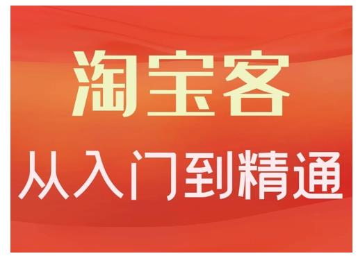 卓让·淘宝客从入门到精通，教你做一个赚钱的淘宝客-小伟资源网