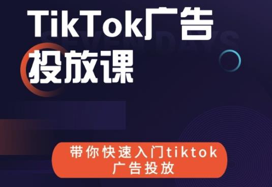 跨境B哥tiktok广告投放课，带你快速入门tiktok广告投放价值1680元-小伟资源网