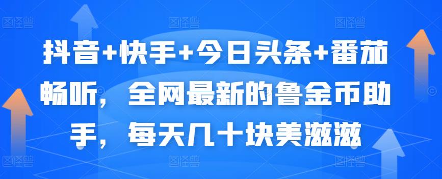 抖音+快手+今日头条+番茄畅听，全网最新的自动挂机撸金币，每天几十块美滋滋-小伟资源网