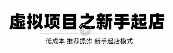 虚拟项目快速起店模式，0成本打造月入几万虚拟店铺！-小伟资源网