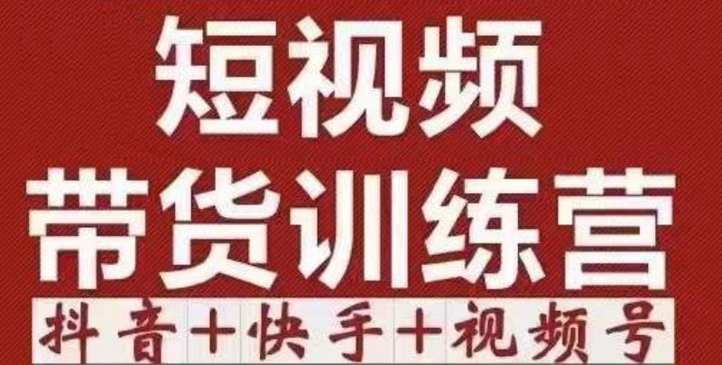 短视频带货特训营（第12期）抖音+快手+视频号：收益巨大，简单粗暴！-小伟资源网