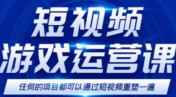 短视频游戏赚钱特训营，0门槛小白也可以操作，日入1000+-小伟资源网