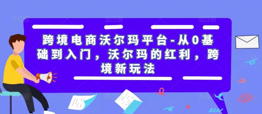 跨境电商沃尔玛平台-从0基础到入门，沃尔玛的红利，跨境新玩法-小伟资源网