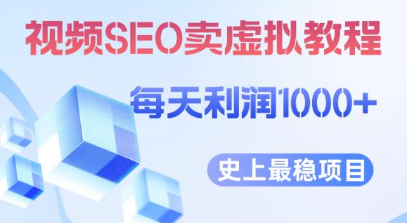 视频SEO出售虚拟产品每天稳定2-5单利润1000+史上最稳定私域变现项目【揭秘】-小伟资源网