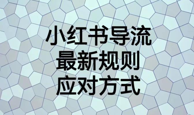 小红书导流最新规则应对方式【揭秘】-小伟资源网