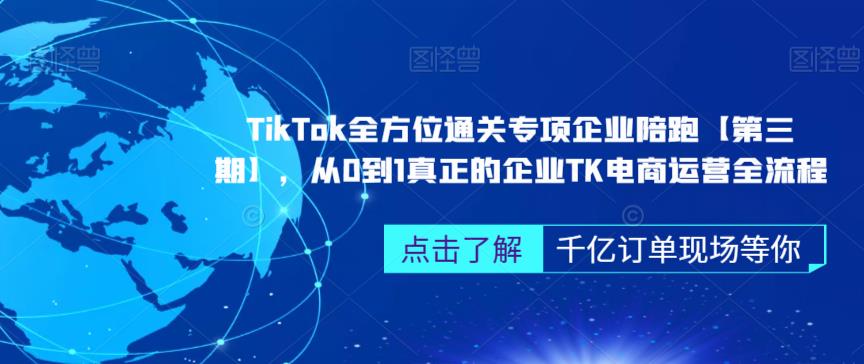 ‎TikTok全方位通关专项企业陪跑【第三期】，从0到1真正的企业TK电商运营全流程-小伟资源网