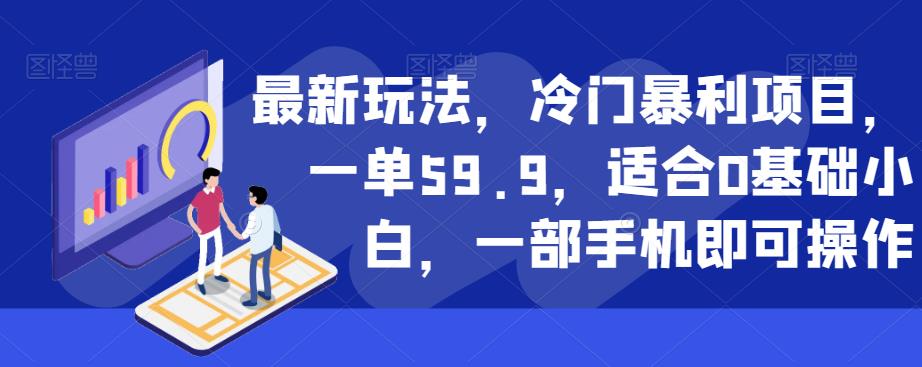 最新玩法，冷门暴利项目，一单59.9，适合0基础小白，一部手机即可操作【揭秘】-小伟资源网