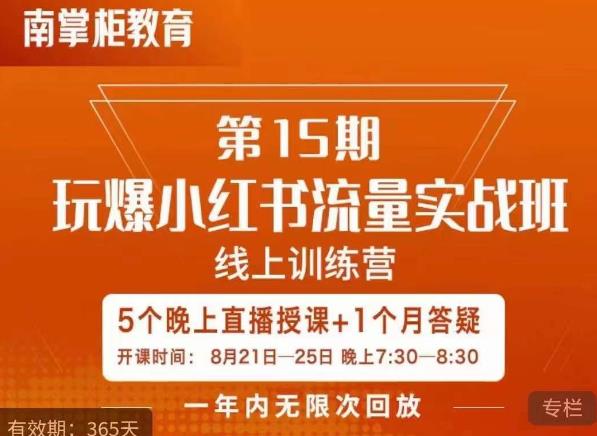 辛言玩爆小红书流量实战班，小红书种草是内容营销的重要流量入口-小伟资源网