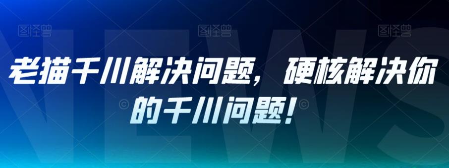 老猫千川解决问题，硬核解决你的千川问题！-小伟资源网