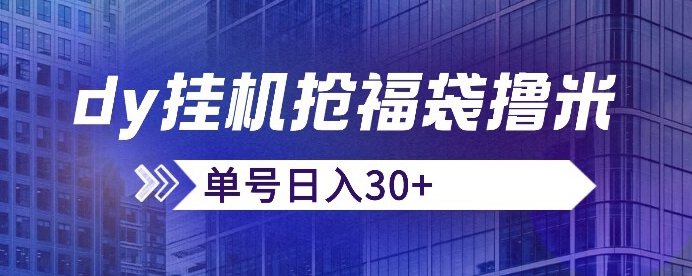 抖音抢福袋/抢红包脚本，只要号多放着一天抢个30+没问题的【揭秘】-小伟资源网