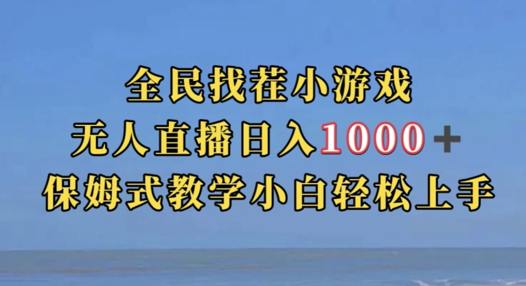 全民找茬小游戏直播玩法，抖音爆火直播玩法，日入1000+-小伟资源网