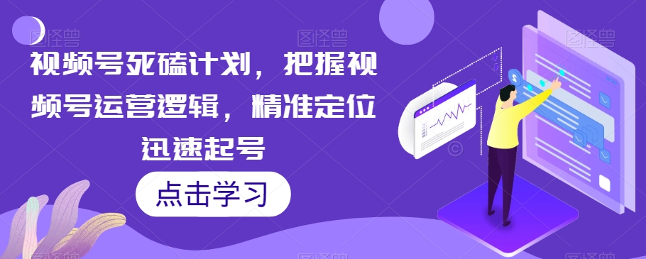 视频号死磕计划，把握视频号运营逻辑，精准定位迅速起号-小伟资源网