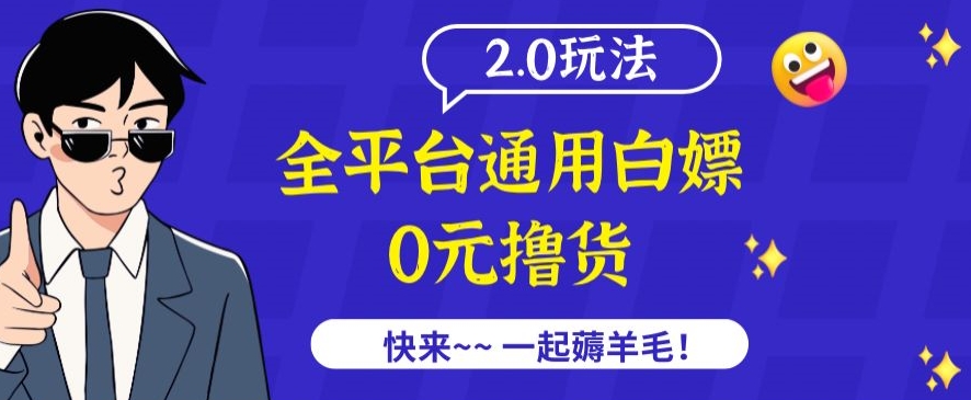 外面收费2980的全平台通用白嫖撸货项目2.0玩法【仅揭秘】-小伟资源网