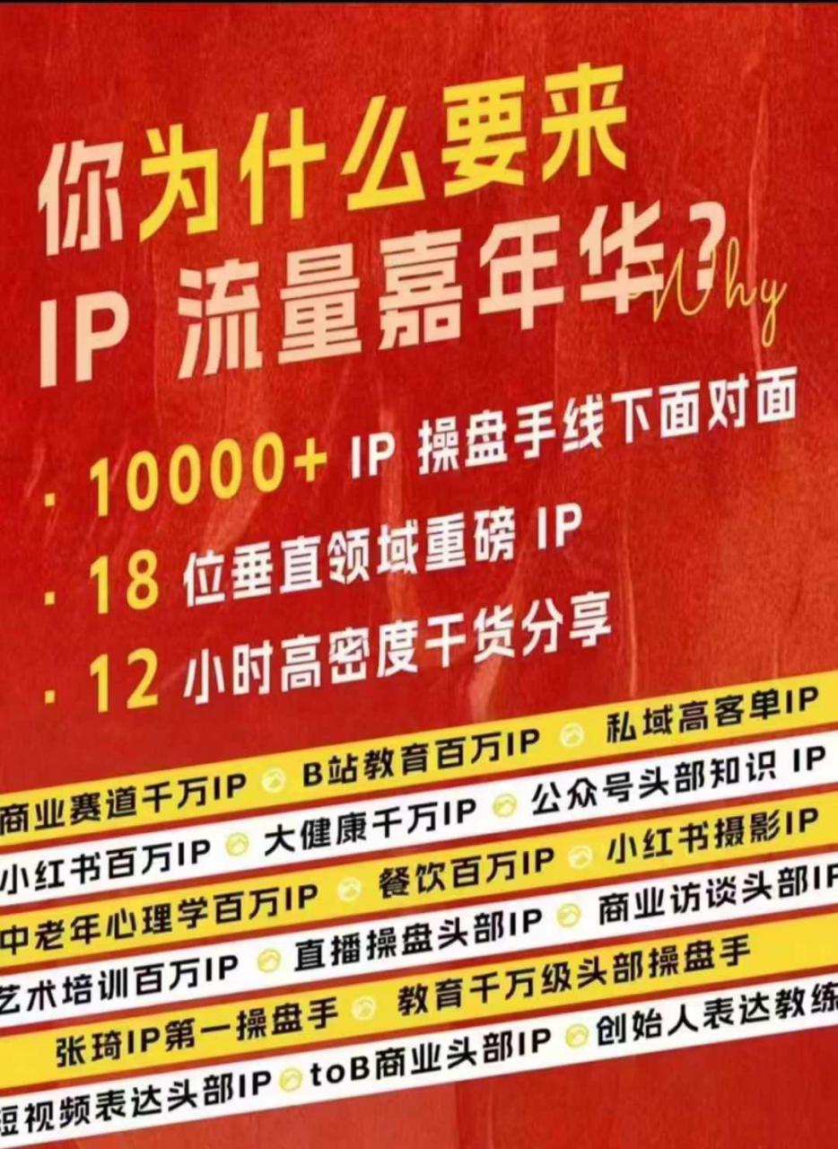 群响IP流量嘉年华，​现场视频+IP江湖2024典藏版PPT-小伟资源网