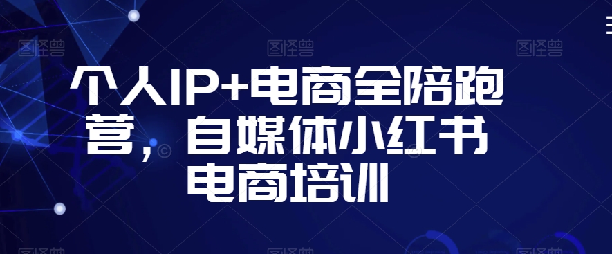 个人IP+电商全陪跑营，自媒体小红书电商培训-小伟资源网