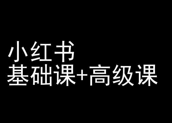 小红书基础课+高级课-小红书运营教程-小伟资源网