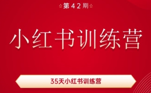 35天掌握小红书秘籍，42期实战训练营，实现兴趣变现，粉丝增长与收益双赢-小伟资源网