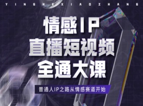 《从情感赛道开启普通人的 IP 之旅——直播短视频课程》-小伟资源网