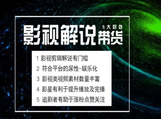 探索电影解说剪辑与带货的全新蓝海市场：实操课程助你轻松入门！-小伟资源网