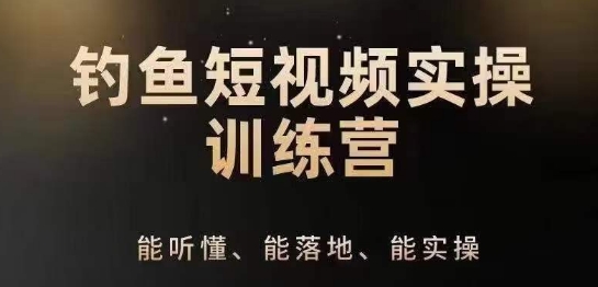 0基础学习钓鱼短视频系统运营实操技巧，钓鱼再到系统性讲解定位ip策划技巧-小伟资源网