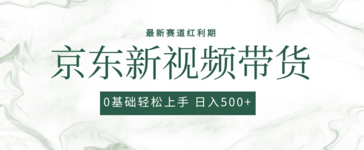 2024最新京东视频带货项目，最新0粉强开无脑搬运爆款玩法，小白轻松上手【揭秘】-小伟资源网