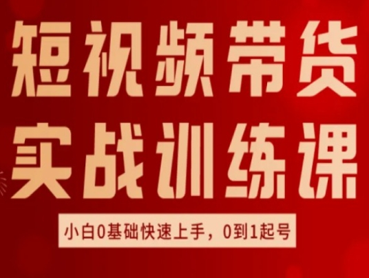 短视频带货实操攻略：小白零基础快速入门，从零到一起步指南-小伟资源网