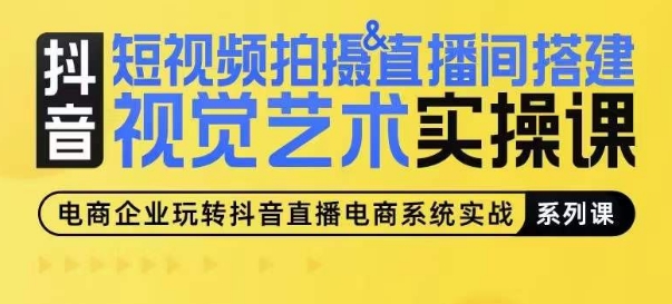 短视频拍摄&直播间搭建视觉艺术实操课，手把手场景演绎，从0-1短视频实操课-小伟资源网