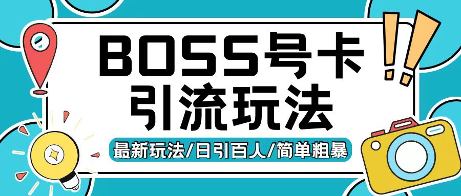 Boss直聘流量卡引流变现玩法，日引200+创业粉【揭秘】-小伟资源网