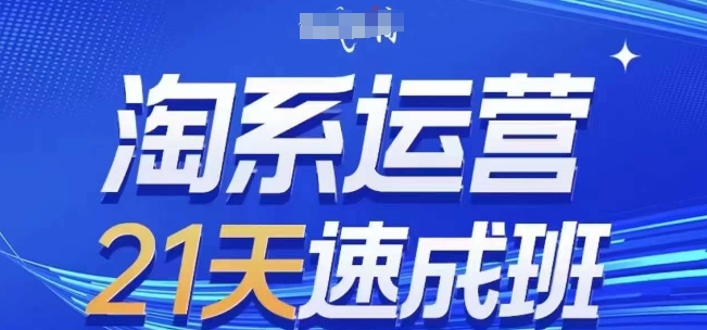 淘系运营21天速成班(更新24年5月)，0基础轻松搞定淘系运营，不做假把式-小伟资源网