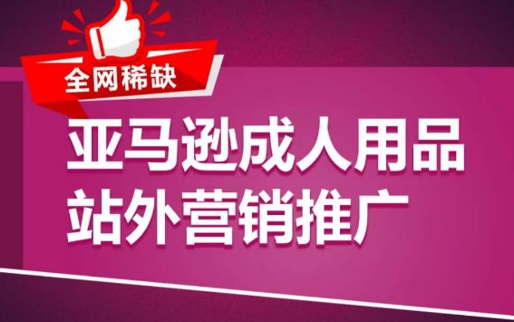 亚马逊成人用品站外营销推广，​成人用品新品推广方案，助力打造类目爆款-小伟资源网