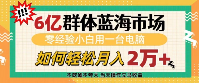 揭秘：电脑一机，小白也能月入过万的市场机遇-小伟资源网