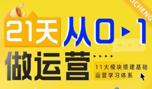 21天运营速成：构建全面基础学习体系-小伟资源网