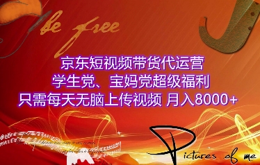 京东短视频带货月入8000+，学生党、宝妈党超级福利-小伟资源网